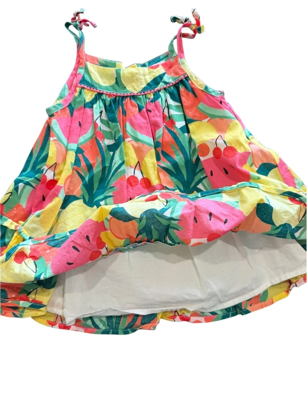 The Children's Place Baby Girl's Tropical Fruit Print Sundress, Size 9-12 Months